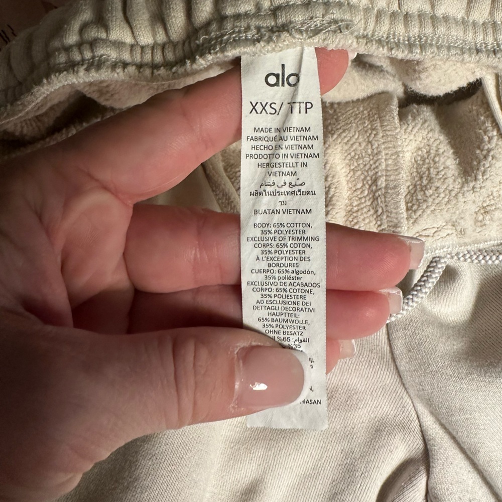 Alo Accolade Hoodie and Sweatpants Set Bone - Picture 12 of 16